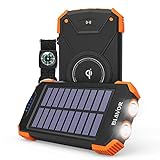 распродажа   Solar Power Bank, Qi Портативное зарядное устройство 10 000 мАч Внешний